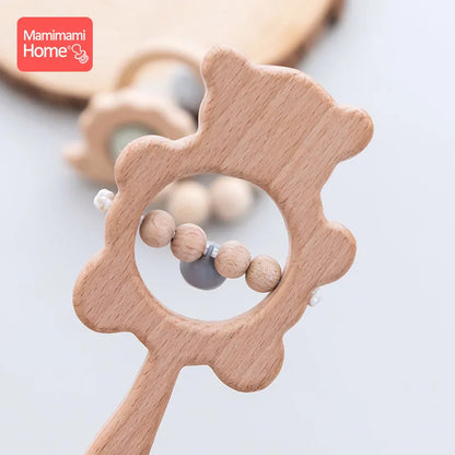 wooden rattle toys