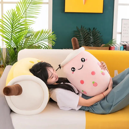 bubble milk tea plush toy