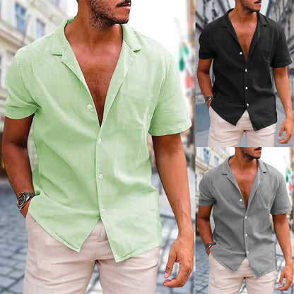 loose mens cotton shirt