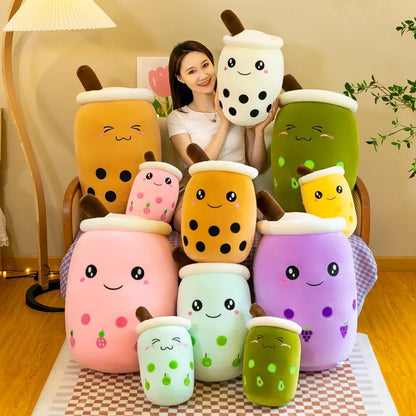 bubble milk tea plush toy