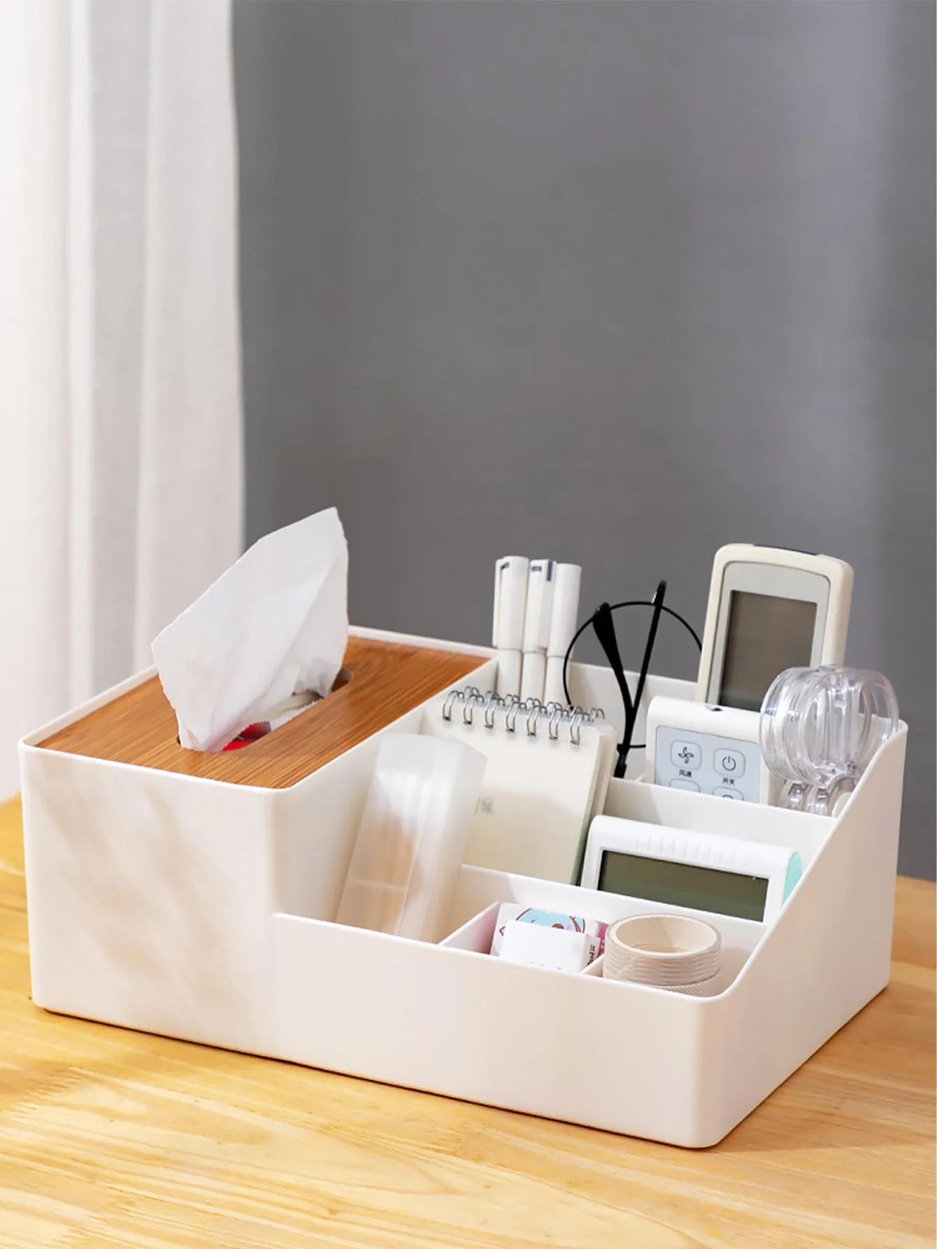 tissue box organizer