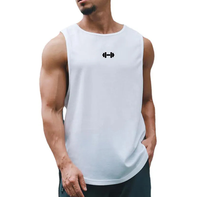 dumbbell muscle tee