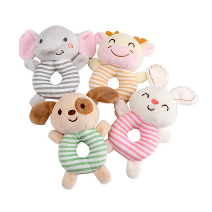 stuffed rattle toys