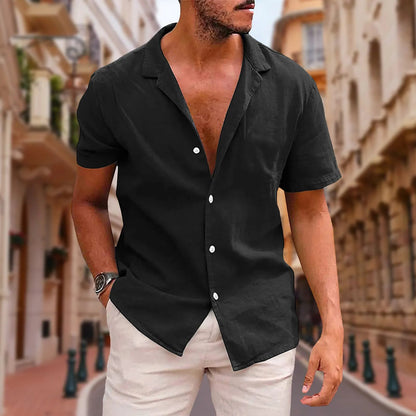 loose mens cotton shirt