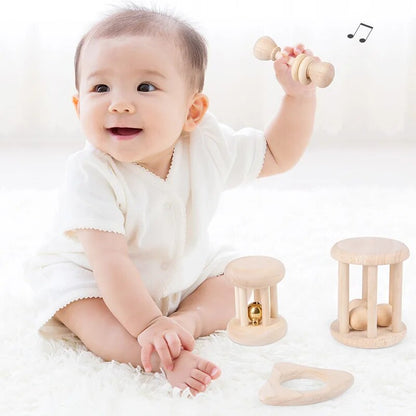 wooden rattle toys