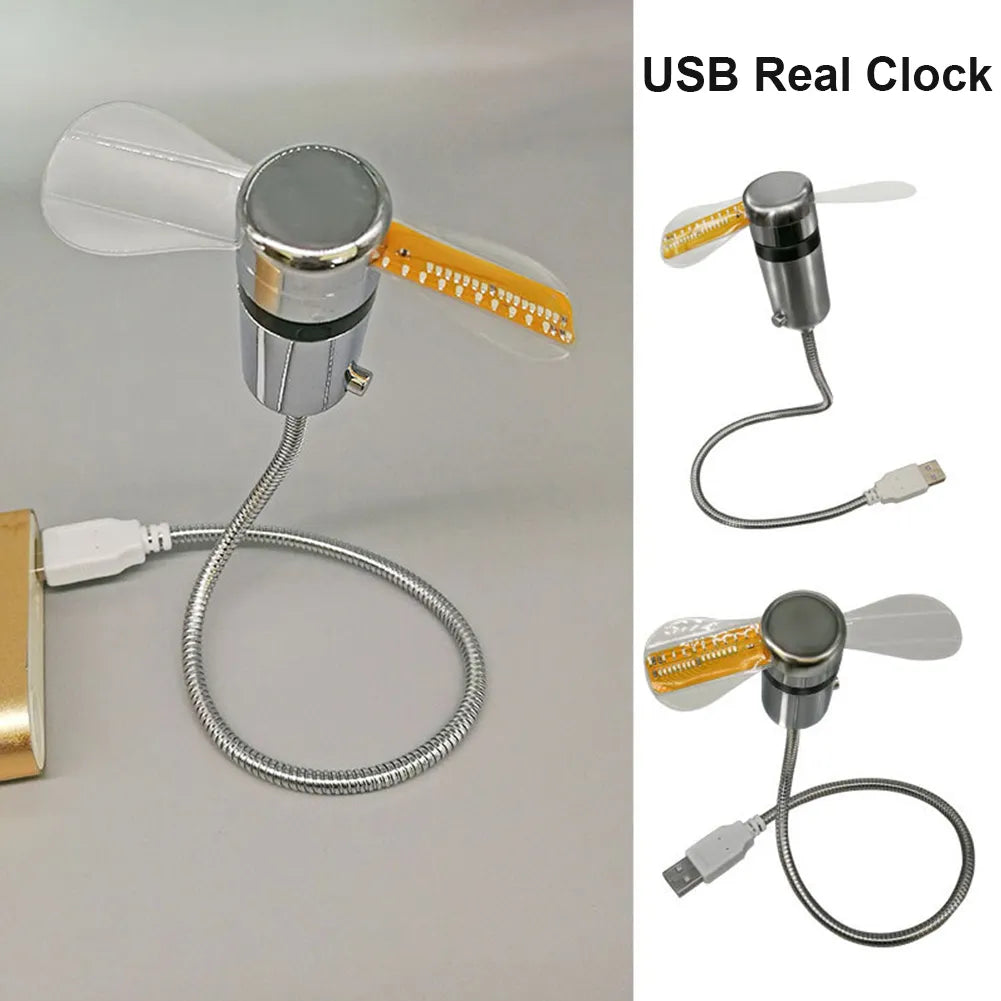 usb fan clock